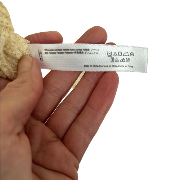 Akemi+Kin Anthropologie Open Front Cardigan Cream Dolman Sleeve, OS fits most - Picture 6 of 7